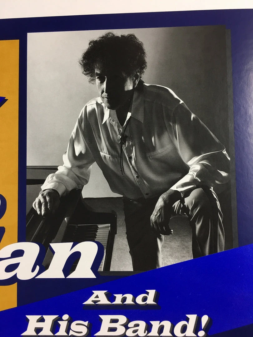 Bob Dylan - 2017 Geoff Gans Poster Chicago Wintrust Arena BLUE