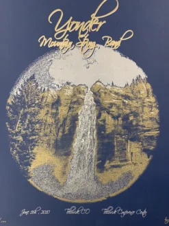 Colorado Yonder Mountain String Band - 2010 Brian Langeliers Poster Telluride, CO