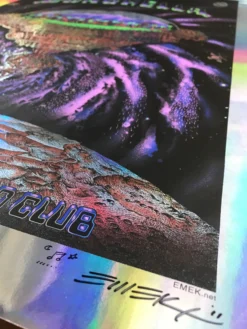 Coachella - 2011 EMEK Poster Purple Mirror FOIL Variant Edition 3/5 Signed