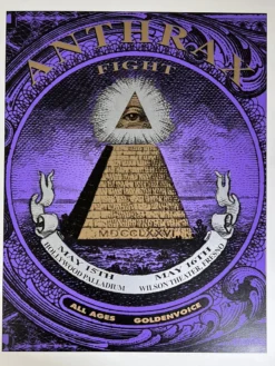 Gig Posters Anthrax - 1994 Matt Getz Poster Hollywood, Fresno, CA