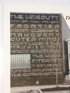 SXSW Send Off Party - 2013 Dan MacAdam Crosshair Poster Chicago, IL The Hideout