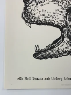 Napalm Death & Melvins - 2016 Fugscreens Studios Poster Denver, CO 4/27