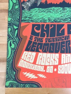Grateful Dead Phil Lesh - 2018 Status Serigraph Poster Red Rocks, Morrison, CO