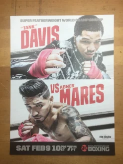 Sold Out Posters Boxing - 2019 Poster Davis Vs Mares