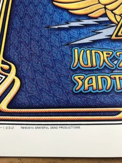 Fare Thee Well - 2015 Dave Hunter Poster Grateful Dead Santa Clara Gig Posters