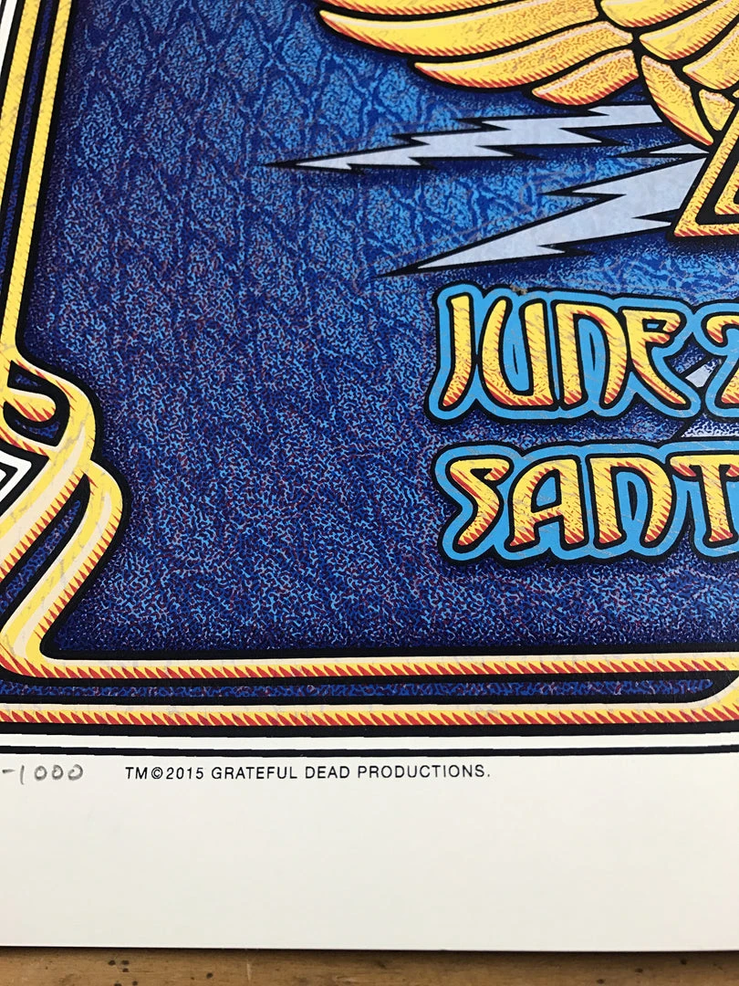 Fare Thee Well - 2015 Dave Hunter Poster Grateful Dead Santa Clara Gig Posters