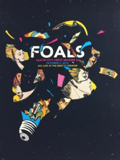 Foals - 2016 Andy Vastagh Poster Austin City Limits Moody Theater