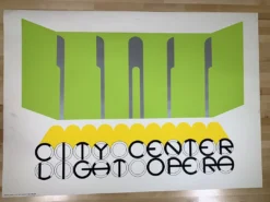 Art Prints City Center Light Opera - 1968 Gerald Laing Art Print Poster Original Vintage