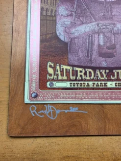 Crossroads Guitar Festival - 2010 Poster Birch Panel Wood Edition Ron Donovan Eric Clapton