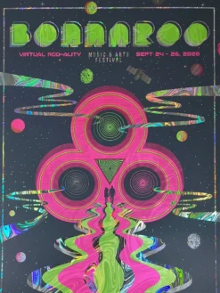 Bonnaroo - 2020 Status Serigraph Poster Manchester, TN FOIL Foil Posters