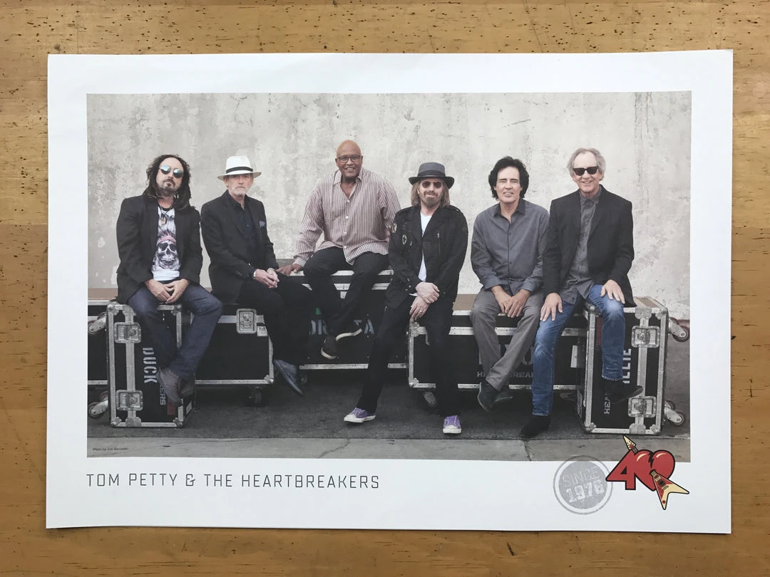 Sold Out Posters Tom Petty - 2016 Fan Club Poster Heartbreakers 40th Anniversary