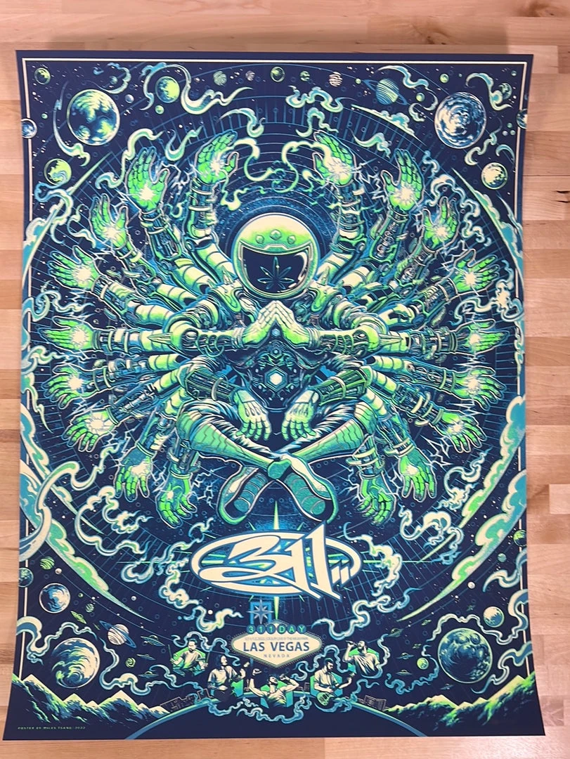311 - 2022 Miles Tsang Poster Las Vegas, NV Grassroots Green