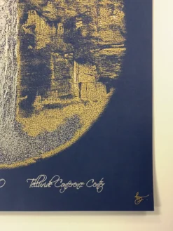 Colorado Yonder Mountain String Band - 2010 Brian Langeliers Poster Telluride, CO