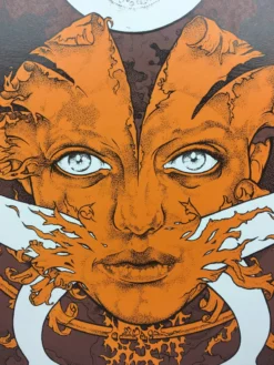 Pig Lady - 2008 John Dyer Baizley Poster Orange Art Prints