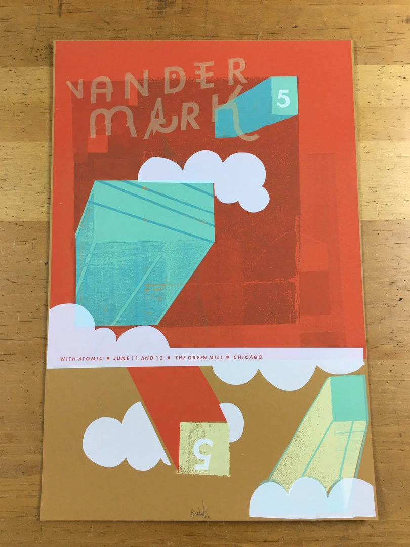 Vandermark 5 / Atomic - 2004 Nick Butcher Poster Chicago, IL The Green Mill