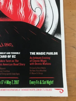 Sold Out Posters Chicago, IL The House Theatre Of Chicago - 2017 Amazing Feats Of Storytelling