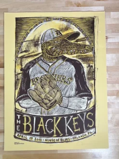The Black Keys - 2010 Dan Grzeca Poster Orlando, FL House Of Blues