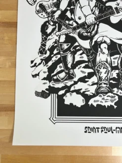 Ames Brothers Gig Posters Pearl Jam - 2014 Ames Bros Poster St. Paul, MN Xcel Energy Center NIGHT RAID