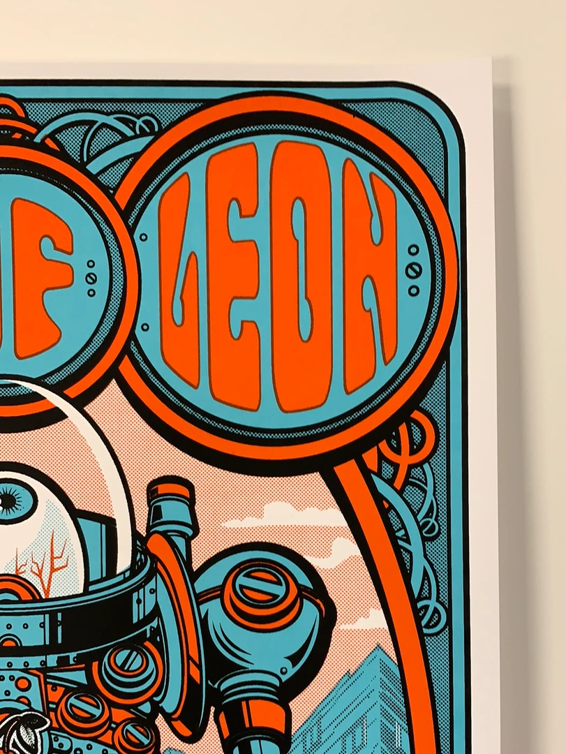 Kings Of Leon - 2017 Jesse Philips Poster Edmonton, AB Rogers Place