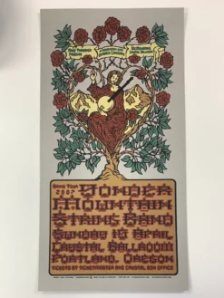 Gig Posters Yonder Mountain String Band - 2007 Gary Houston Poster Portland, OR Crystal Ballroom