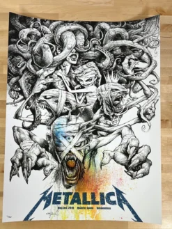 Jonathan Wayshak Metallica - 2019 Jonathan Wayskak Poster Madrid, Spain