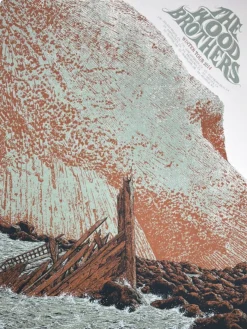 Gig Posters The Wood Brothers - 2014 Neal Williams Poster Winter Tour