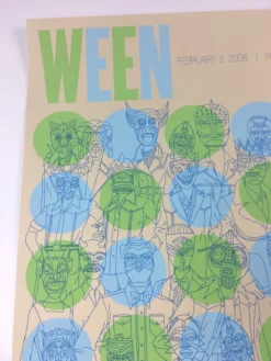 Ween - 2008 Todd Slater Poster Fort Lauderdale, FL Revolution Theater Gig Posters