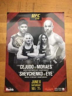 Sold Out Posters Boxing - 2019 Poster Cejudo Vs Moraes; Shevchenko Vs Eye
