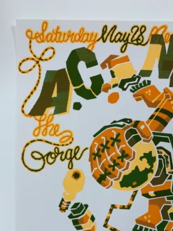 A.C. Newman - 2005 Guy Burwell Poster George, WA Gorge Amphitheatre