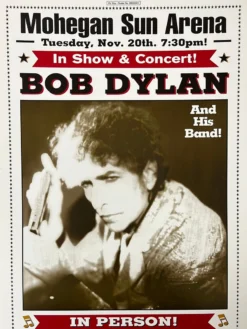 Bob Dylan - 2001 Geoff Gans Poster Uncasville, CT Gig Posters