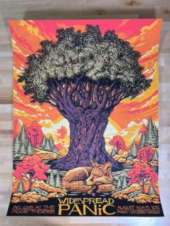 Widespread Panic - 2021 Todd Slater Poster Austin, TX Moody