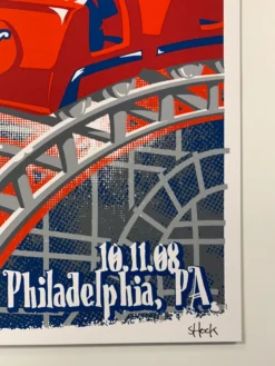 Yonder Mountain String Band - 2008 Darin Shock Poster Philadelphia, PA, NYC