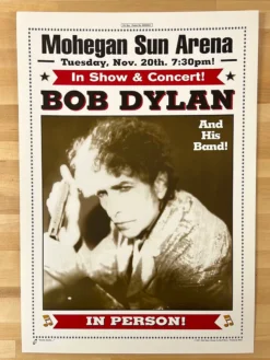 Bob Dylan - 2001 Geoff Gans Poster Uncasville, CT Gig Posters