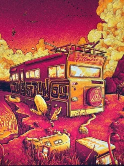 Billy Strings - 2021 Dave Kloc Poster Detroit, MI 11/21 The Fillmore 1st