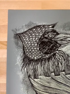 Art Prints Rural Corvus - 2009 Dan Grzeca Poster Art Print Asphalt Grey