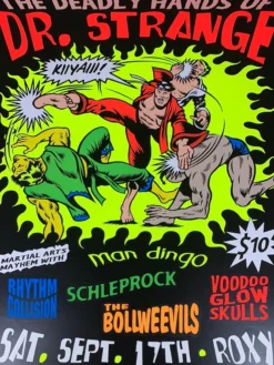 TAZ Deadly Hands Of Dr. Strange - 1994 T.A.Z. Poster Boston, MA 1st Ed Gig Posters