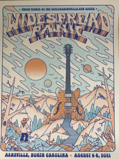 Gig Posters Widespread Panic - 2021 The Half And Half Poster Asheville, NC S/N
