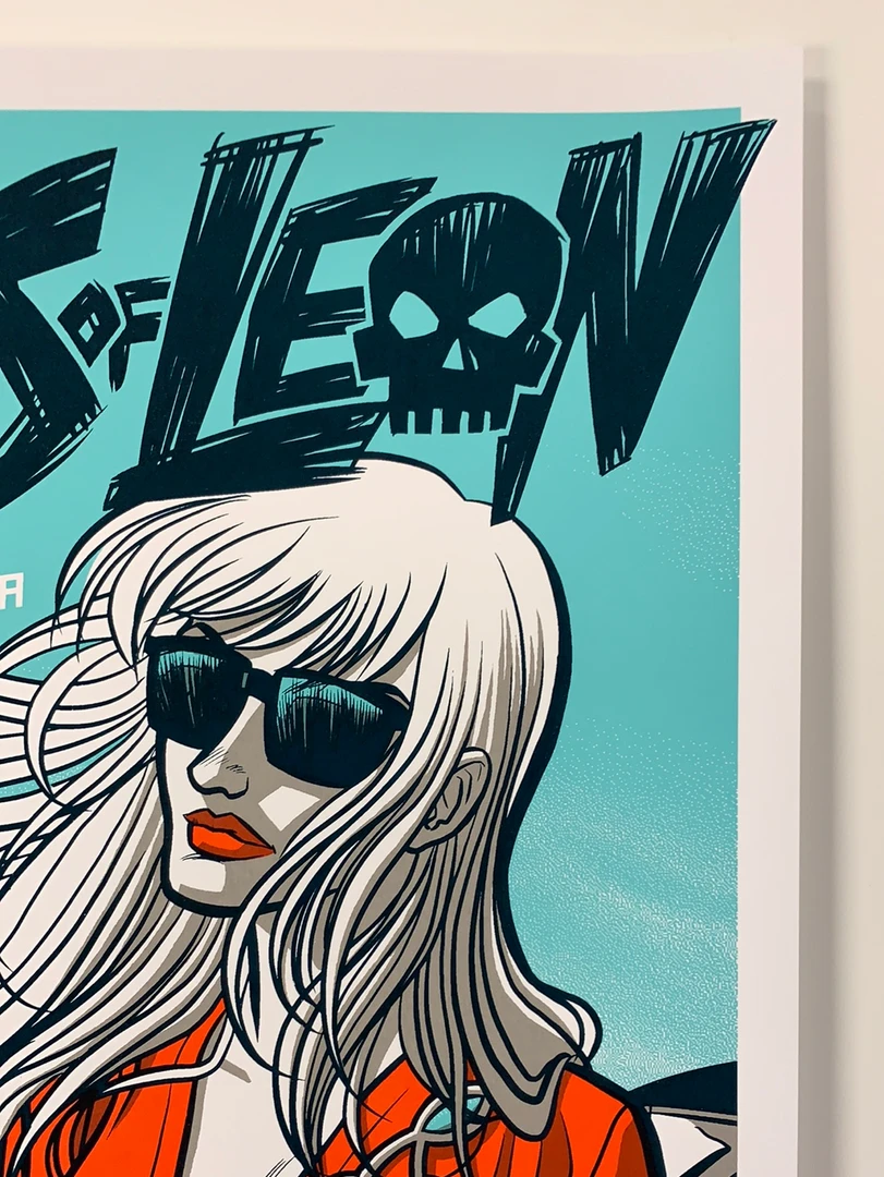 Kings Of Leon - 2017 Robert Wilson Poster Pittsburgh, PA Keybank Pav Gig Posters