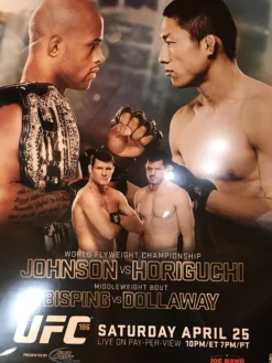 Sold Out Posters UFC 186 Poster Johnson Vs. Horiguchi Bisping Vs. Dollaway