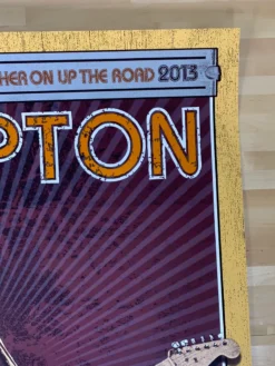 Eric Clapton - 2013 Ron Donovan Firehouse Poster VARIANT European Tour