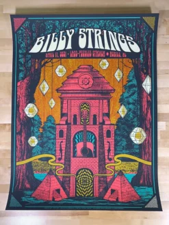 Billy Strings - 2021 Status Serigraph Poster Mobile, AL 4/11 Gig Posters