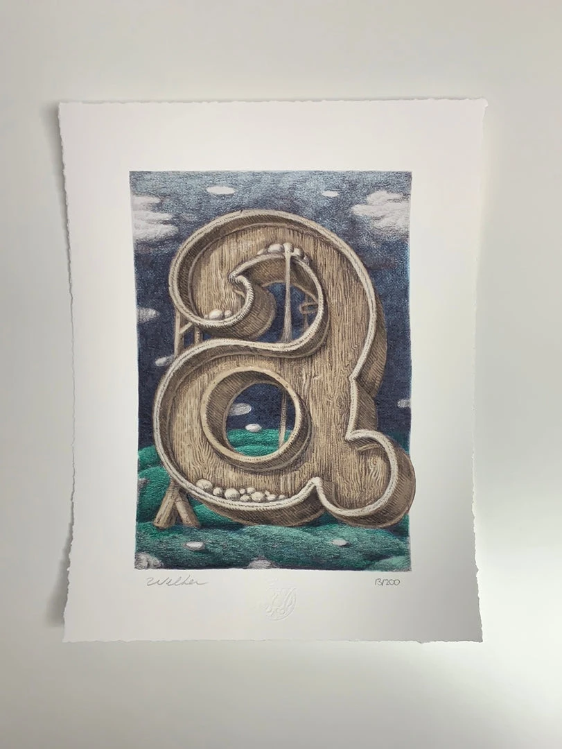 Letter A - 2021 David Welker Poster, Art Print Art Prints