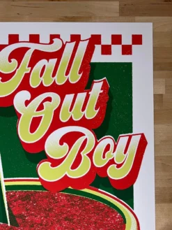 Fall Out Boy - 2021 Mike Tallman Poster Chicago, IL Wrigley Field