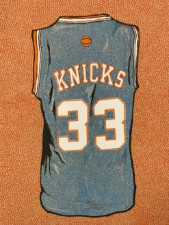 Knicks - 2014 Fugscreens Studios Poster Patrick Ewing Jersey Print