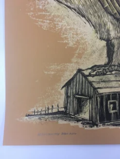 Art Prints Reconstructed Barn Owl - 2013 Dan Grzeca Poster Art Print Burnt Orange