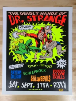 TAZ Deadly Hands Of Dr. Strange - 1994 T.A.Z. Poster Boston, MA 1st Ed Gig Posters