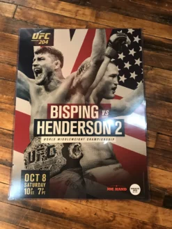 Sold Out Posters UFC 204 Poster Bisping Vs. Henderson 2, Manchester Arena PPV