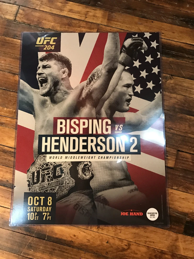 Sold Out Posters UFC 204 Poster Bisping Vs. Henderson 2, Manchester Arena PPV