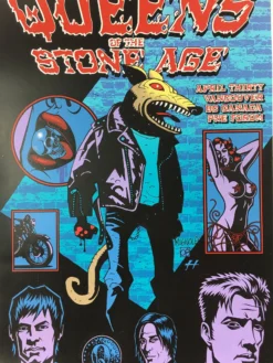 Queens Of The Stone Age - 2008 Justin Hampton Poster Vancouver, BC, CAN PNE Foru