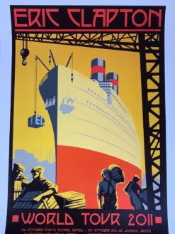 Eric Clapton - 2011 Ron Donovan Firehouse Poster World Tour (#3)